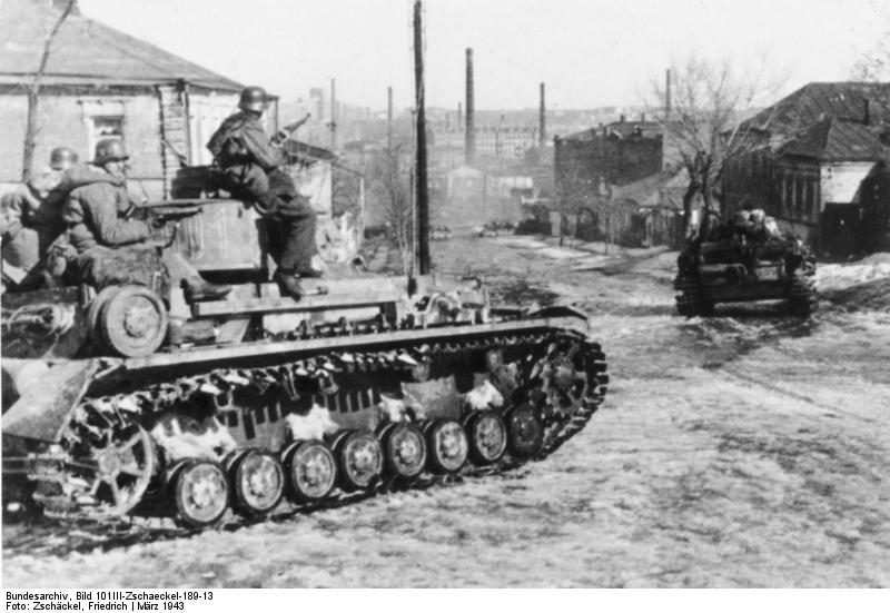 Un panzer 4 de las SS en marzo de 1943